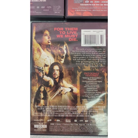 5 Movie Horror Indie DVD Lot Skin Walkers, Desperate Souls, Grizzly Park & More - Picture 6 of 12